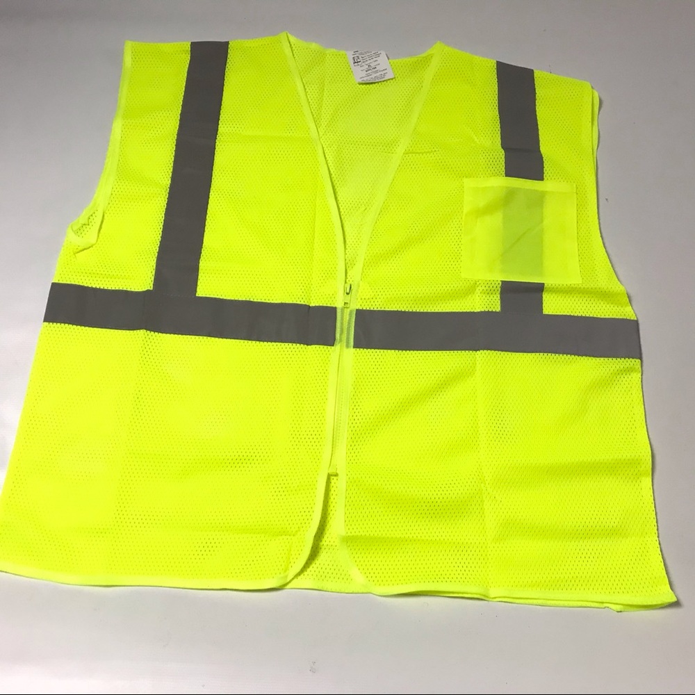 High Visibility Safety Vest Waistcoat Jacket XL